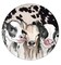 Cute Calf Cows Ceramic Car Coaster Set for Women Man 2.56" (2 Pack)